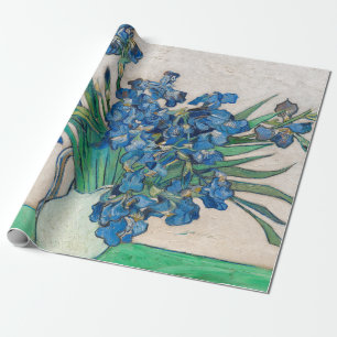 Irises, 1890 by Vincent van Gogh Wrapping Paper