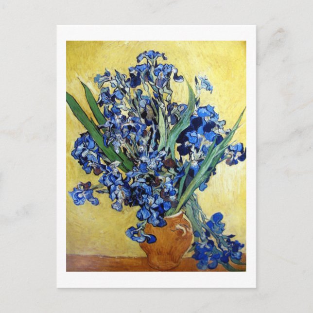 Irises 1890 Vincent van Gogh Postcard (Front)