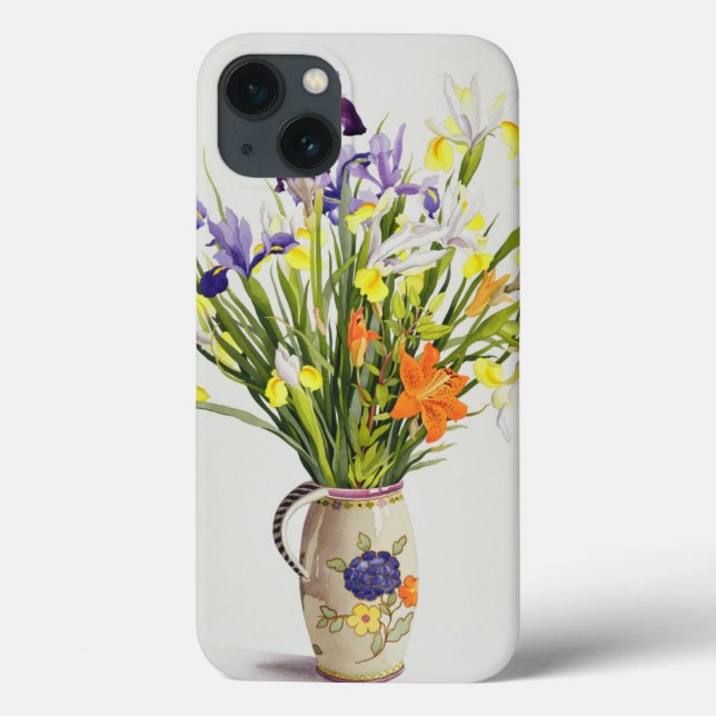 Irises and Lilies in a Dutch Jug Case-Mate iPhone Case (Back)