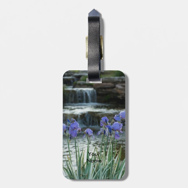 Irises At Chateau Luggage Tag (Back Vertical)