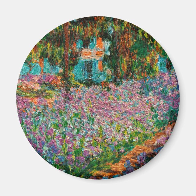 Irises At Giverny Claude Monet Magnet (Front)
