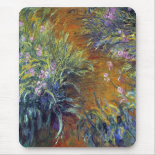 Irises by Claude Monet Mouse Mat