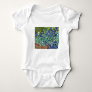 Irises by Van Gogh Baby Bodysuit