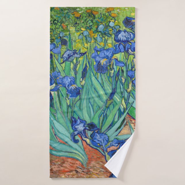 Irises by Van Gogh. Bath Towel (Bath Towel)