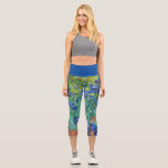 Irises by Van Gogh   Capri Leggings<br><div class="desc">Irises by Van Gogh. 
Please visit my store for more interesting design and more colour choice => zazzle.com/iwheels*</div>