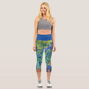 Irises by Van Gogh   Capri Leggings