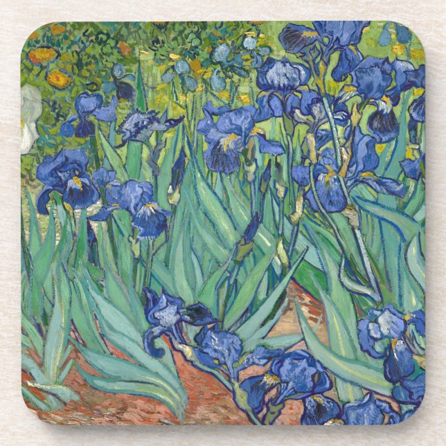 Irises by Van Gogh Coaster (Front)