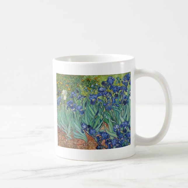 Irises by Van Gogh Coffee Mug (Right)