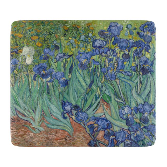 Irises by Van Gogh Cutting Board (Front)