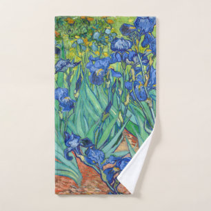 Irises by Van Gogh. Hand Towel