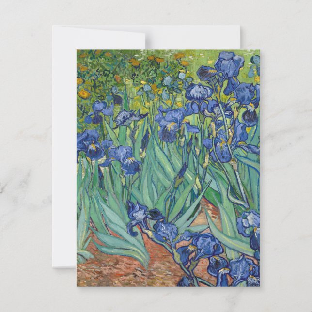 Irises by Van Gogh Holiday Card (Front)
