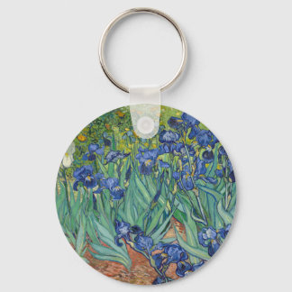 Irises by Van Gogh Key Ring