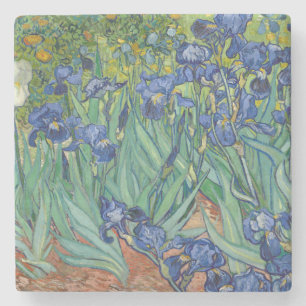Irises by Van Gogh Stone Coaster