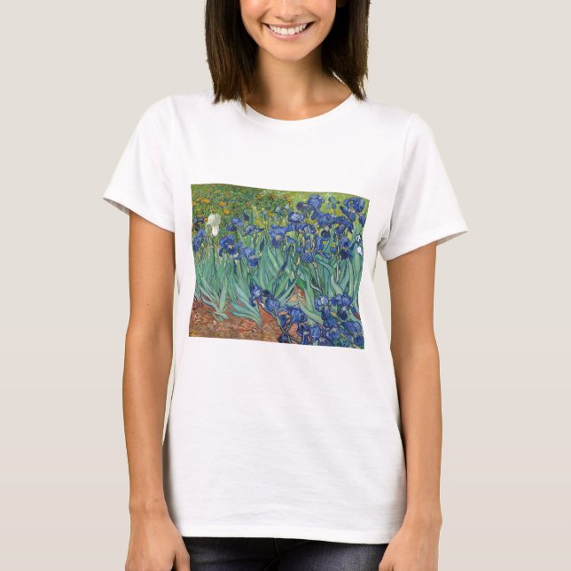 Irises by Van Gogh T-Shirt (Front)