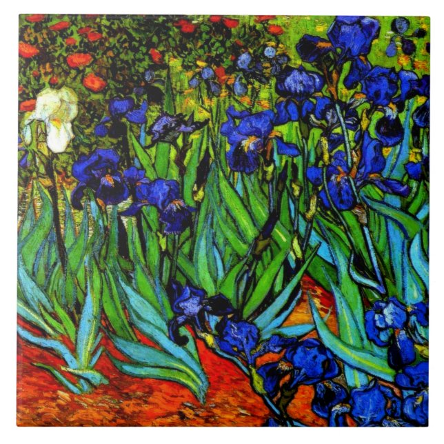 Irises by van Gogh Tile (Front)
