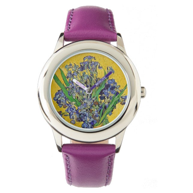 Irises by Van Gogh Watch (Front)