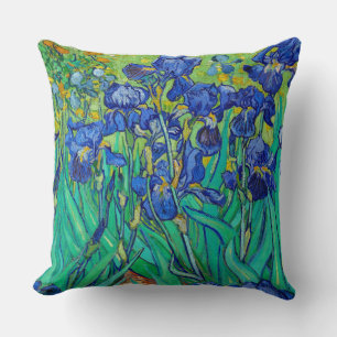 Irises by Vincent van Gogh Art Throw Pillow