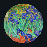 Irises by Vincent Van Gogh Cutting Board<br><div class="desc">Vincent Van Gogh Irises . Painted in 1889 it is one of the painting he created in Saint Paul-de-Mausole asylum in Saint-Rémy-de-Provence in France. It is an oil painting. This fine art landscape oil painting depicts a field of iris flower plants. Vincent Van Gogh was a famous artist. He was...</div>