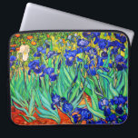Irises by Vincent Van Gogh Laptop Sleeve<br><div class="desc">Vincent Van Gogh Irises . Painted in 1889 it is one of the painting he created in Saint Paul-de-Mausole asylum in Saint-Rémy-de-Provence in France. It is an oil painting. This fine art landscape oil painting depicts a field of iris flower plants. Vincent Van Gogh was a famous artist. He was...</div>