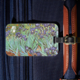 Irises by Vincent van Gogh Luggage Tag