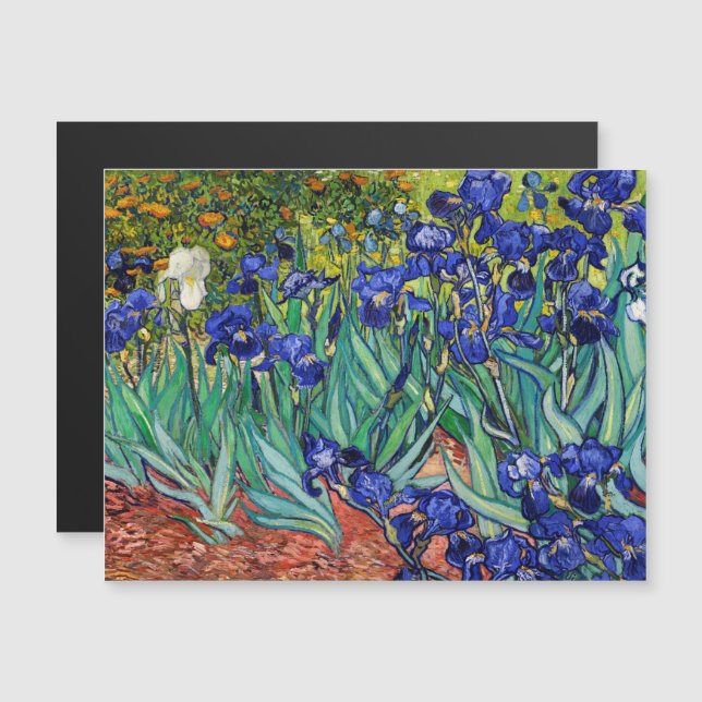 Irises by Vincent van Gogh Magnetic Invitation (Front/Back)