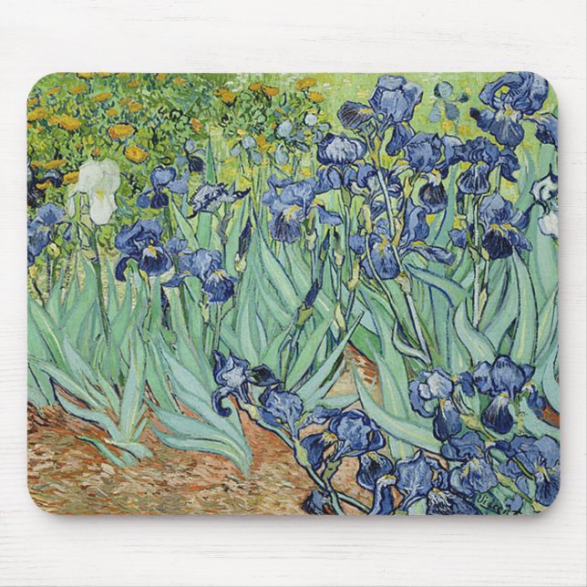 Irises by Vincent van Gogh Mouse Mat (Front)