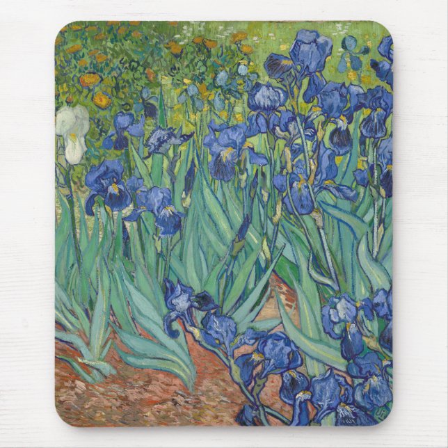 Irises by Vincent Van Gogh  Mouse Mat (Front)