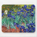 Irises by Vincent van Gogh Mouse Mat<br><div class="desc">Irises by Vincent van Gogh, 1889.</div>
