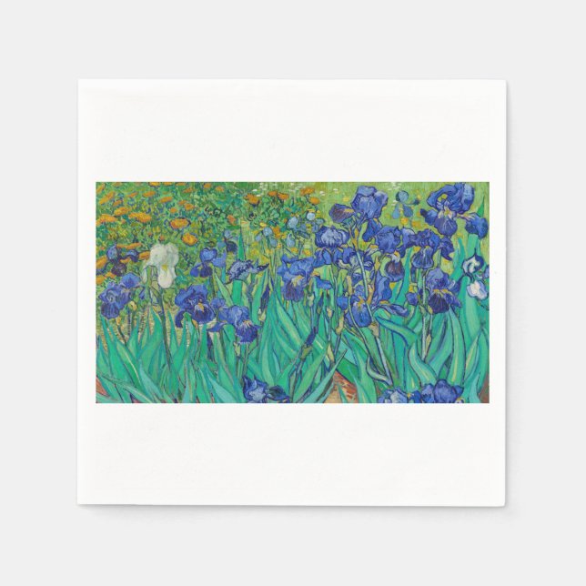 Irises by Vincent van Gogh Napkin (Front)