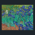 Irises by Vincent Van Gogh Poster<br><div class="desc">Irises by Vincent Van Gogh
1889
Getty Museum,  Los Angeles</div>