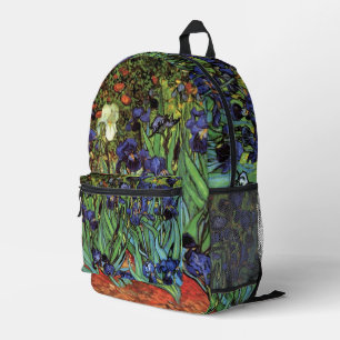 Irises by Vincent van Gogh Printed Backpack