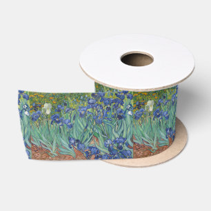 Irises by Vincent Van Gogh Satin Ribbon