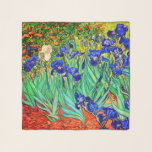 Irises by Vincent Van Gogh Scarf<br><div class="desc">Vincent Van Gogh Irises . Painted in 1889 it is one of the painting he created in Saint Paul-de-Mausole asylum in Saint-Rémy-de-Provence in France. It is an oil painting. This fine art landscape oil painting depicts a field of iris flower plants. Vincent Van Gogh was a famous artist. He was...</div>