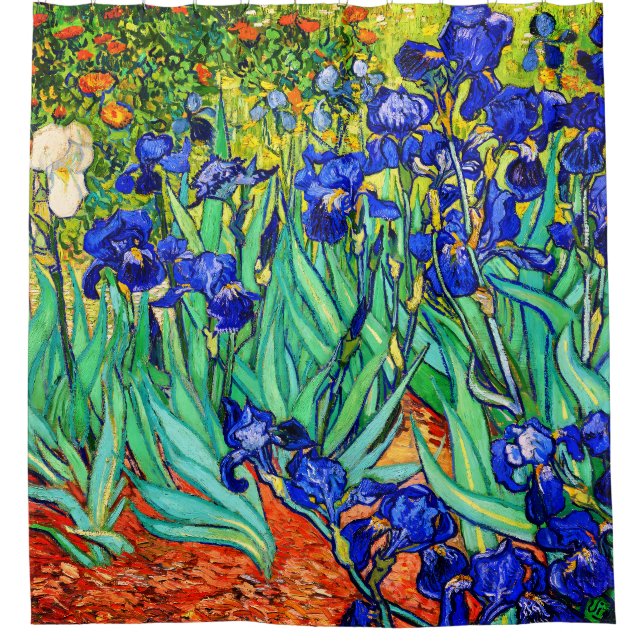 Irises by Vincent Van Gogh Shower Curtain (Front)