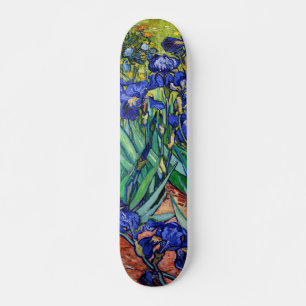 Irises by Vincent van Gogh Skateboard