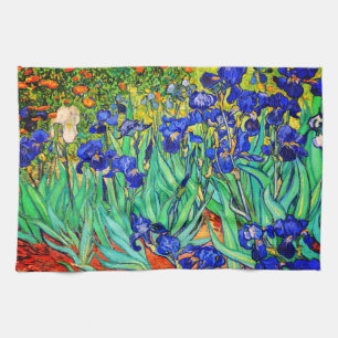 Irises by Vincent Van Gogh Tea Towel