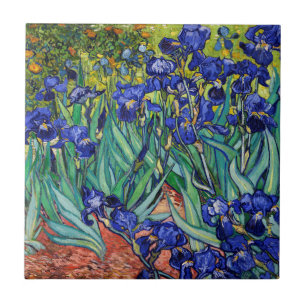 Irises by Vincent van Gogh Tile