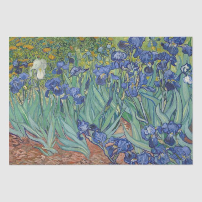 Irises by Vincent Van Gogh Tissue Paper (Front)
