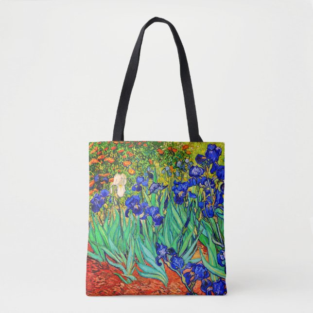 Irises by Vincent Van Gogh Tote Bag (Front)