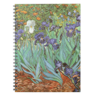 Irises by Vincent van Gogh, Vintage Flowers Art Notebook