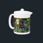 Irises by Vincent van Gogh, Vintage Garden Art<br><div class="desc">Irises (1889) by Vincent van Gogh is a vintage fine art post impressionism landscape floral painting featuring a garden with purple bearded irises growing by orange poppies. A single white iris flower is blooming at the edge. About the artist: Vincent Willem van Gogh (1853 -1890) was one of the most...</div>