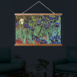 Irises by Vincent van Gogh, Vintage Garden Art Hanging Tapestry<br><div class="desc">Irises (1889) by Vincent van Gogh is a vintage fine art post impressionism landscape floral painting featuring a garden with purple bearded irises growing by orange poppies. A single white iris flower is blooming at the edge. About the artist: Vincent Willem van Gogh (1853 -1890) was one of the most...</div>