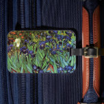 Irises by Vincent van Gogh, Vintage Garden Art Luggage Tag<br><div class="desc">Irises (1889) by Vincent van Gogh is a vintage fine art post impressionism landscape floral painting featuring a garden with purple bearded irises growing by orange poppies. A single white iris flower is blooming at the edge. About the artist: Vincent Willem van Gogh (1853 -1890) was one of the most...</div>