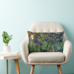 Irises by Vincent van Gogh, Vintage Garden Art Lumbar Cushion<br><div class="desc">Irises (1889) by Vincent van Gogh is a vintage fine art post impressionism landscape floral painting featuring a garden with purple bearded irises growing by orange poppies. A single white iris flower is blooming at the edge. About the artist: Vincent Willem van Gogh (1853 -1890) was one of the most...</div>