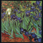 Irises by Vincent van Gogh, Vintage Garden Art Napkin<br><div class="desc">Irises (1889) by Vincent van Gogh is a vintage fine art post impressionism landscape floral painting featuring a garden with purple bearded irises growing by orange poppies. A single white iris flower is blooming at the edge. About the artist: Vincent Willem van Gogh (1853 -1890) was one of the most...</div>