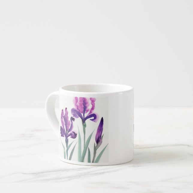 Irises Espresso Cup (Front Left)