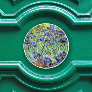 Irises Floral Landscape Vincent van Gogh Ceramic Knob