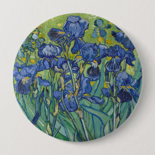 Irises, Floral Oil Painting, Vincent Van Gogh 10 Cm Round Badge