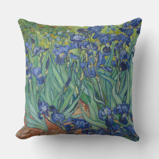Irises, Floral Oil Painting, Vincent Van Gogh Cushion