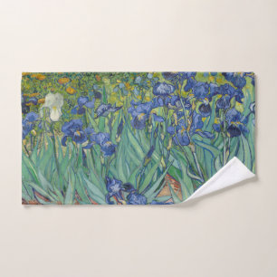 Irises, Floral Oil Painting, Vincent Van Gogh Hand Towel